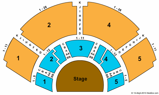 Stage Theatre Seating Chart